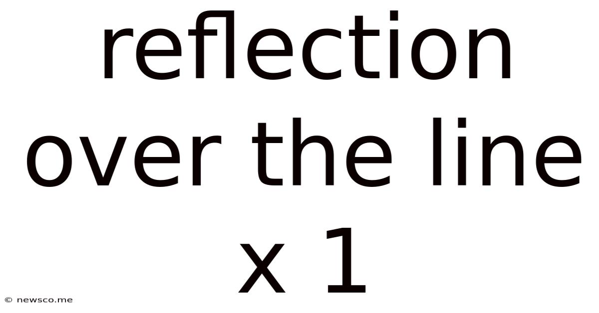 Reflection Over The Line X 1