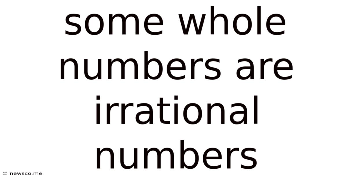 Some Whole Numbers Are Irrational Numbers