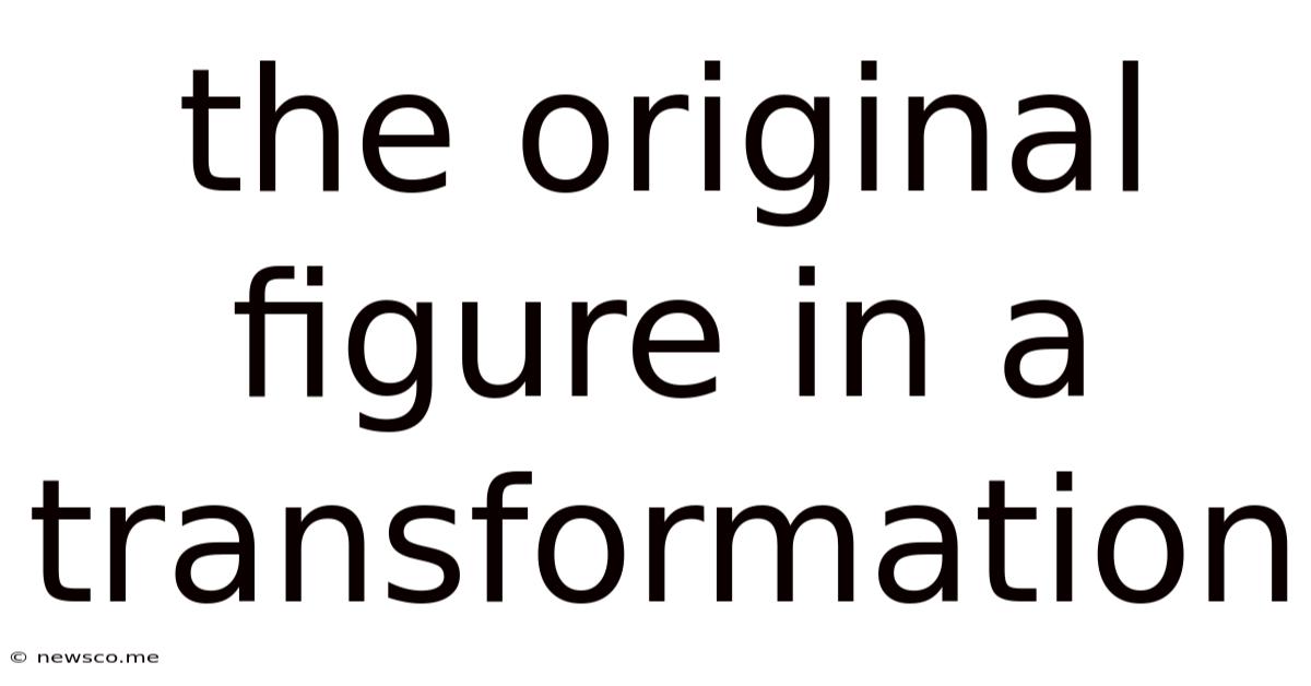 The Original Figure In A Transformation