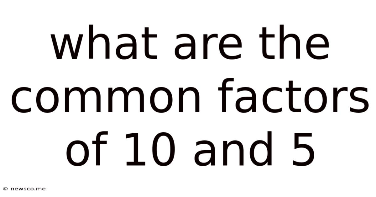 What Are The Common Factors Of 10 And 5