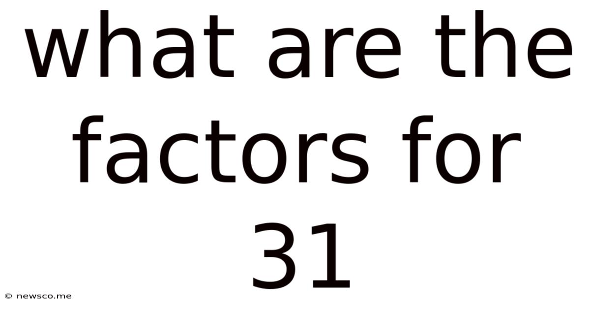 What Are The Factors For 31