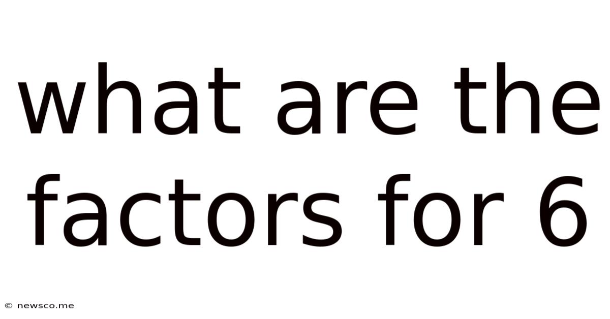 What Are The Factors For 6