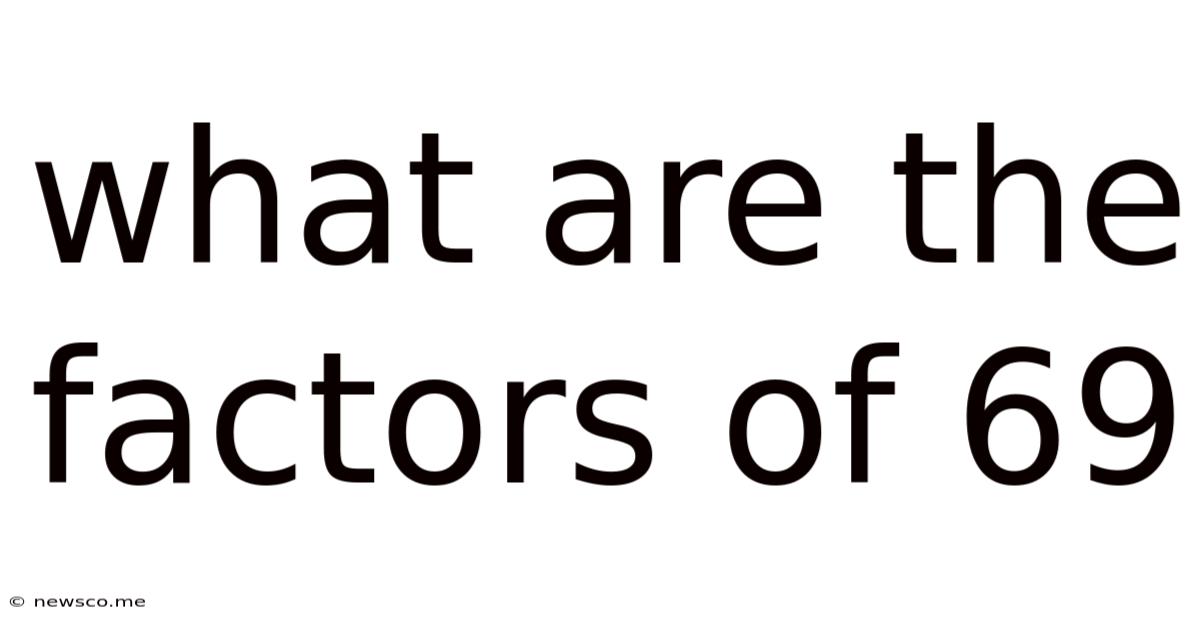 What Are The Factors Of 69