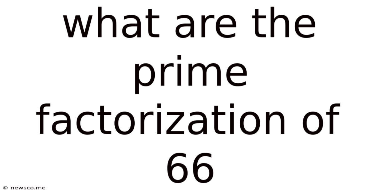 What Are The Prime Factorization Of 66