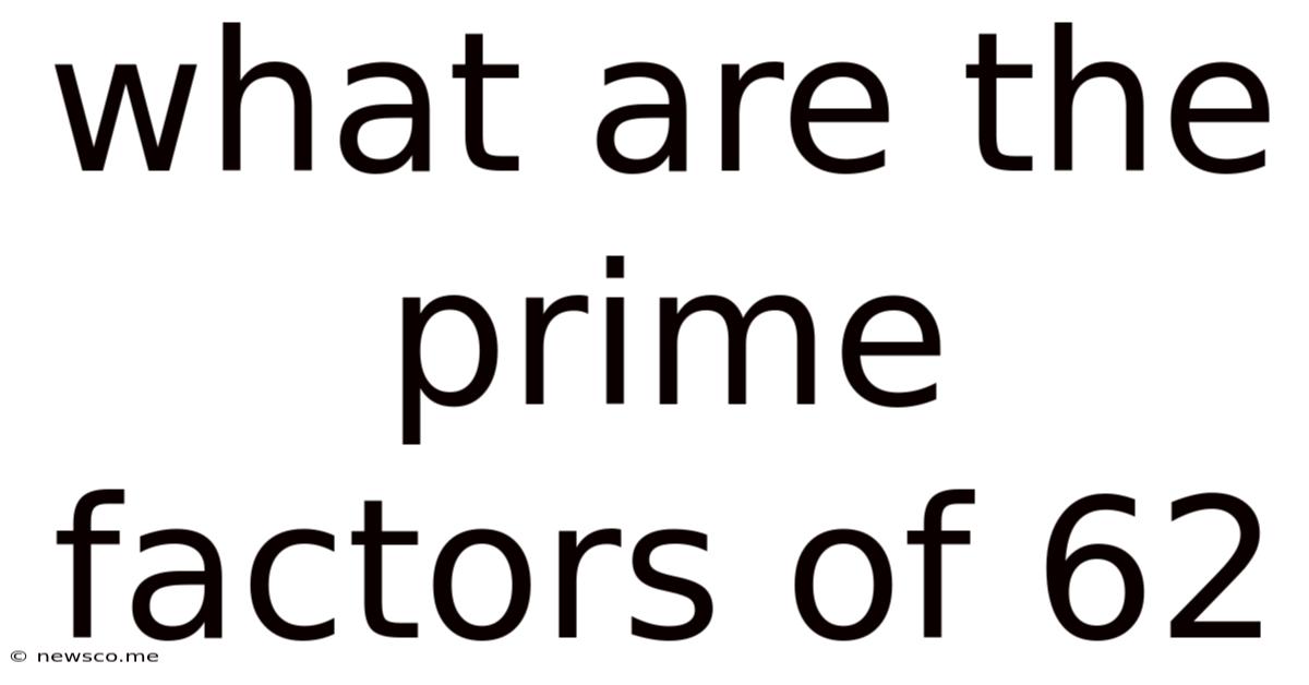 What Are The Prime Factors Of 62