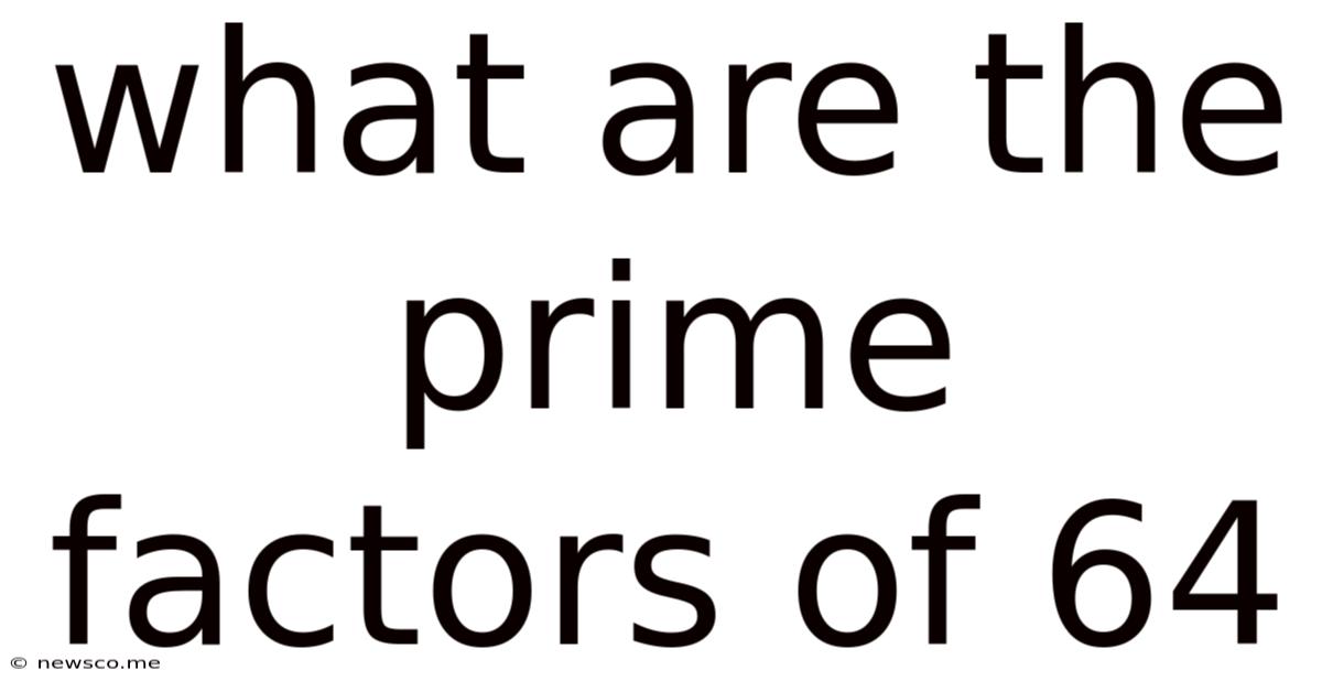 What Are The Prime Factors Of 64