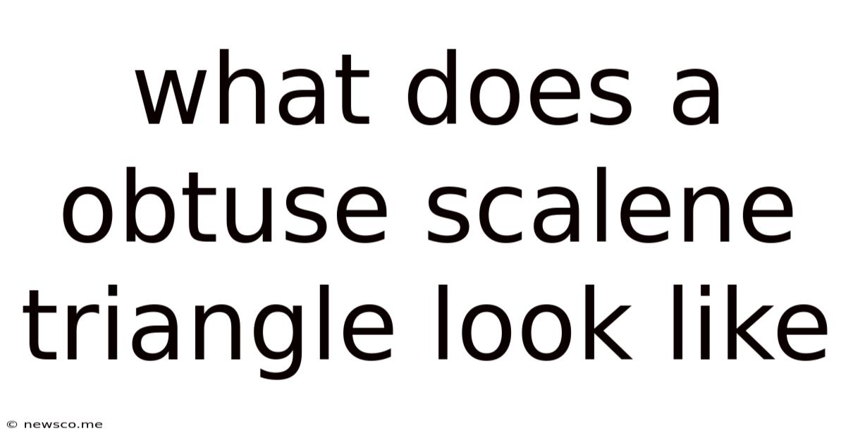 What Does A Obtuse Scalene Triangle Look Like