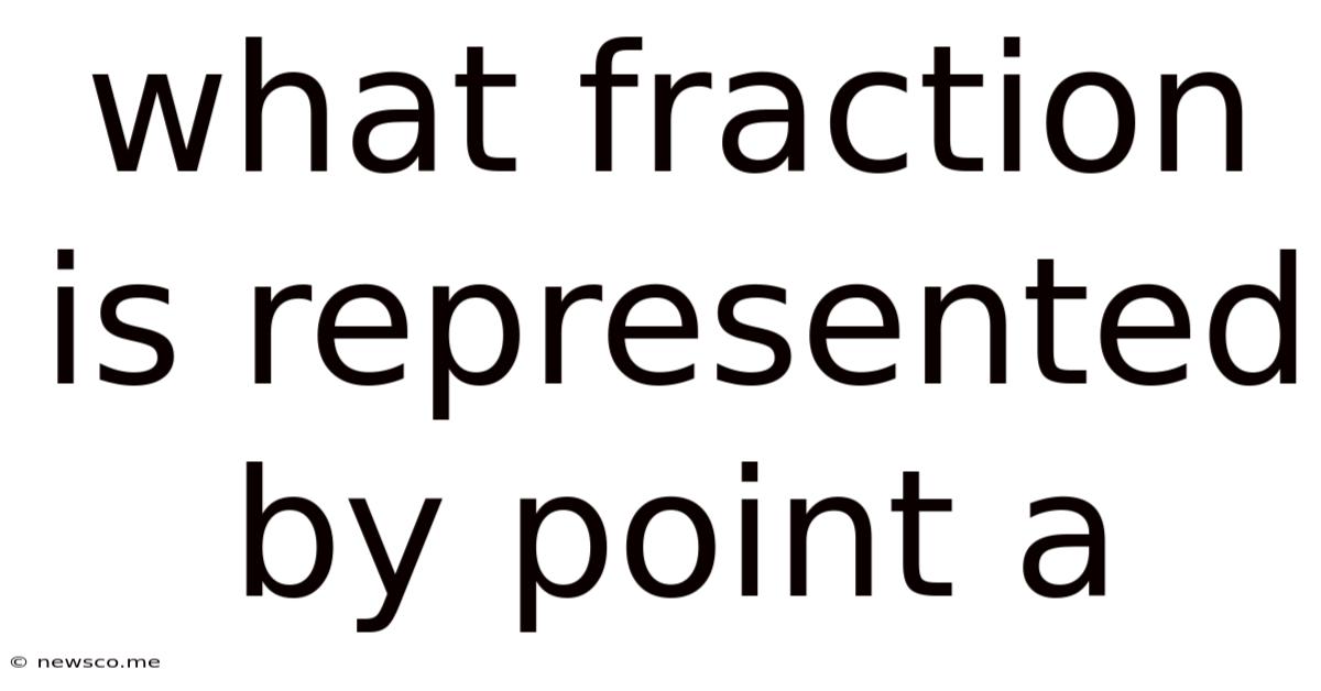 What Fraction Is Represented By Point A