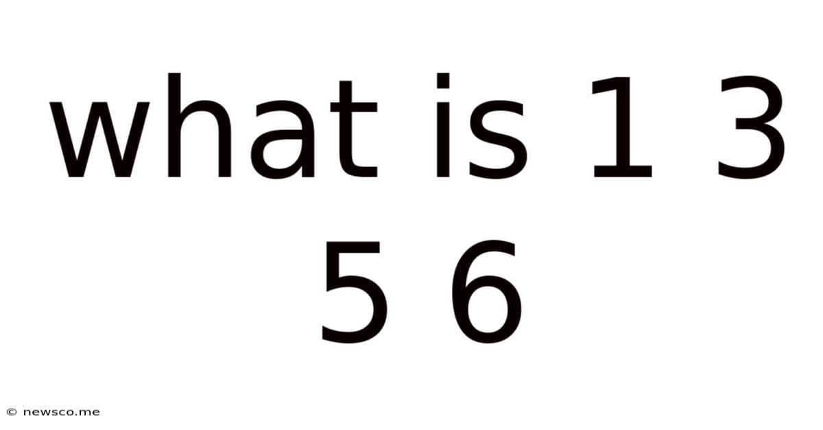 What Is 1 3 5 6