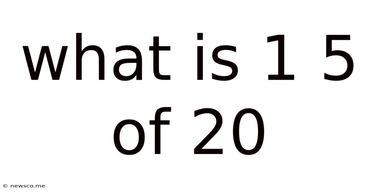 What Is 1 5 Of 20