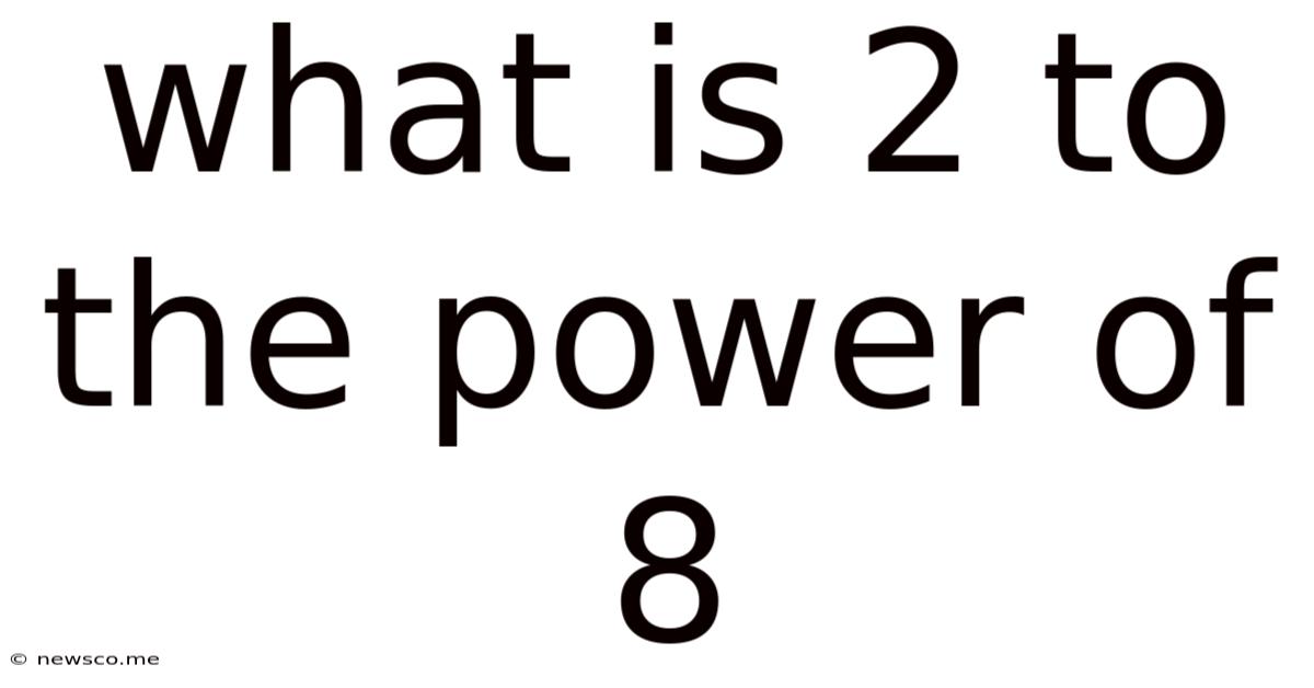 What Is 2 To The Power Of 8
