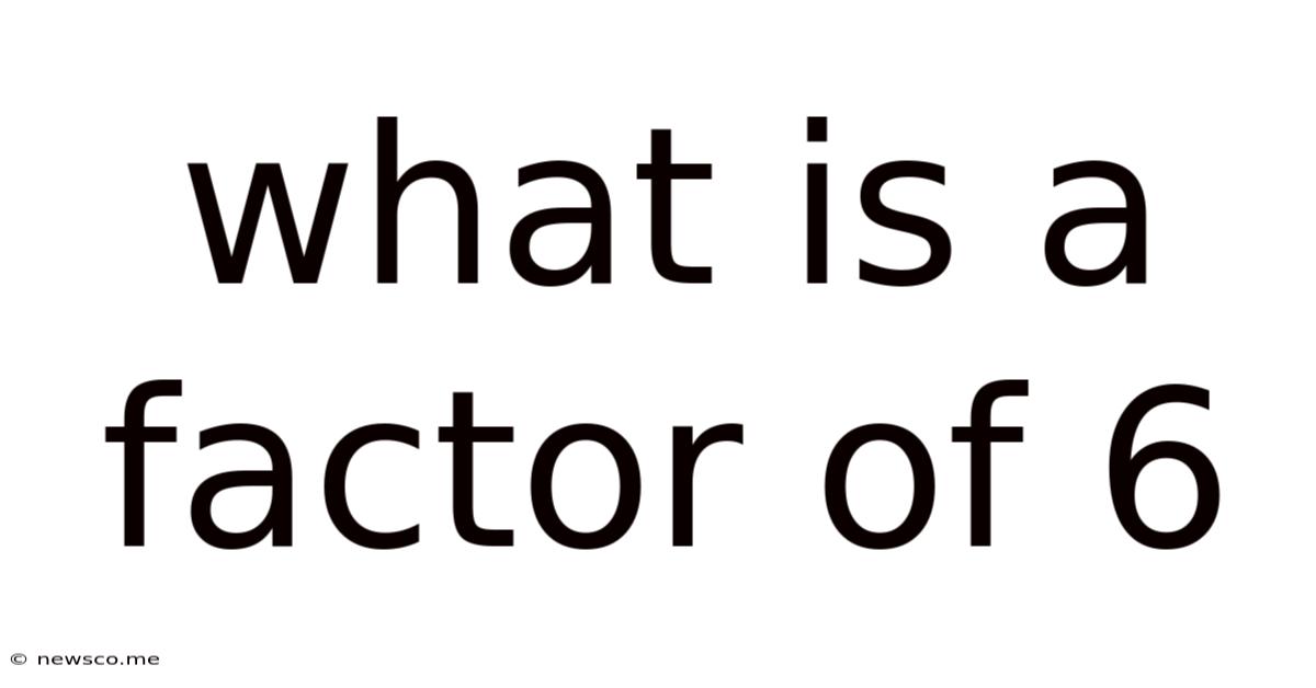 What Is A Factor Of 6