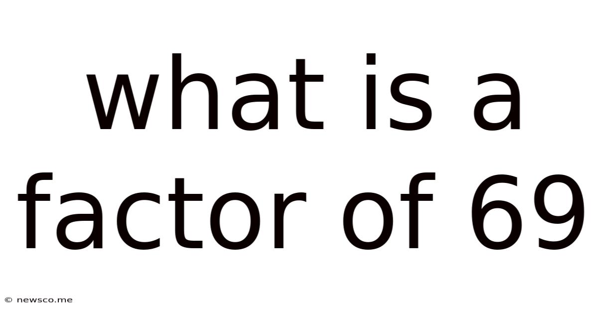 What Is A Factor Of 69