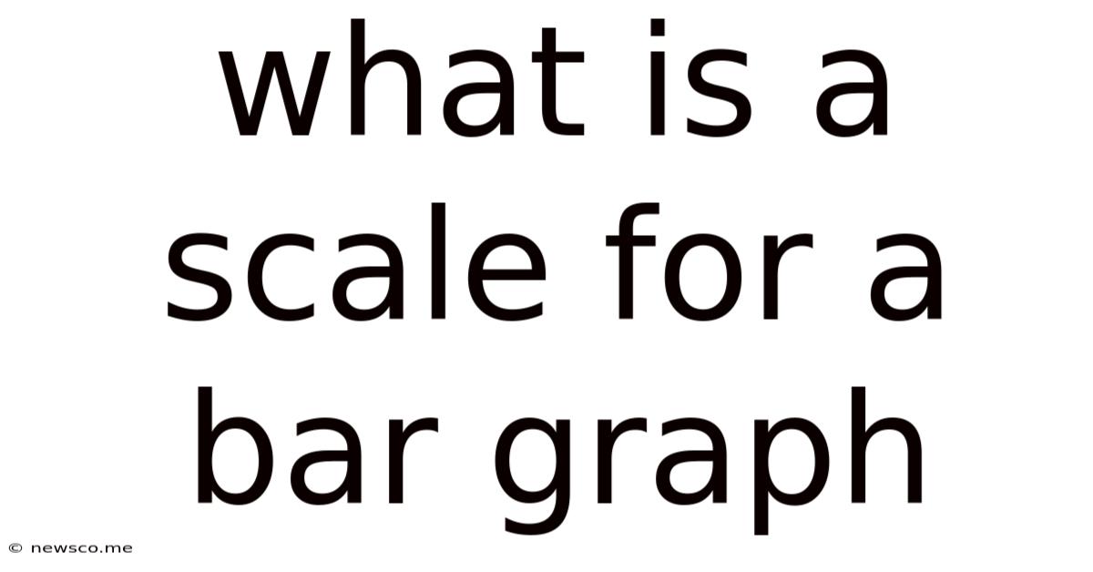 What Is A Scale For A Bar Graph