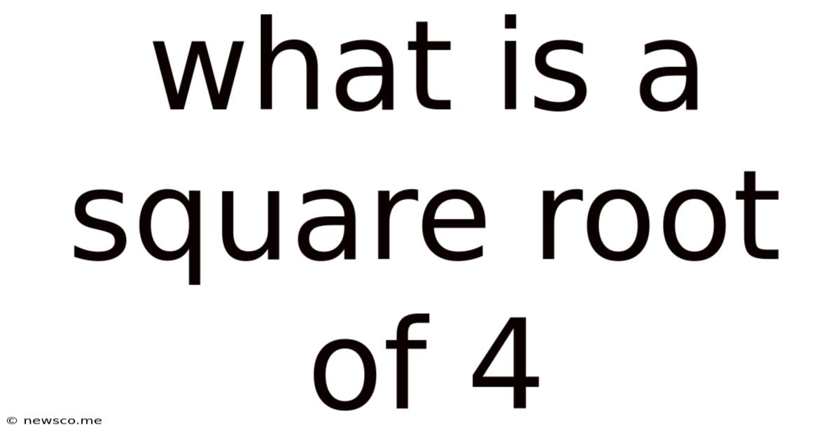 What Is A Square Root Of 4