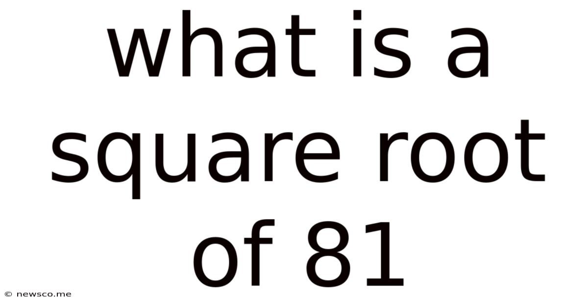 What Is A Square Root Of 81