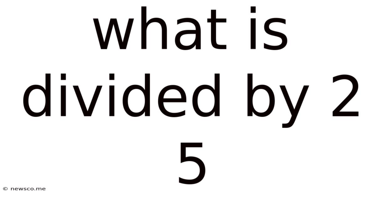 What Is Divided By 2 5