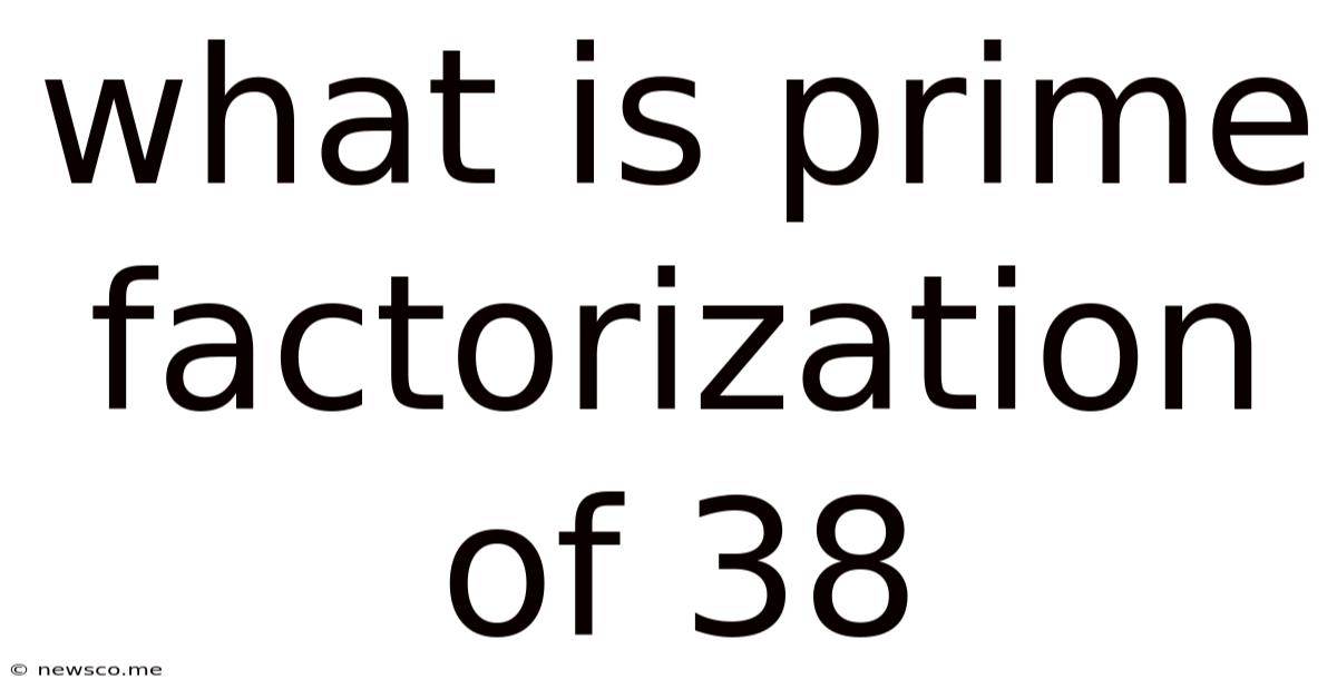 What Is Prime Factorization Of 38