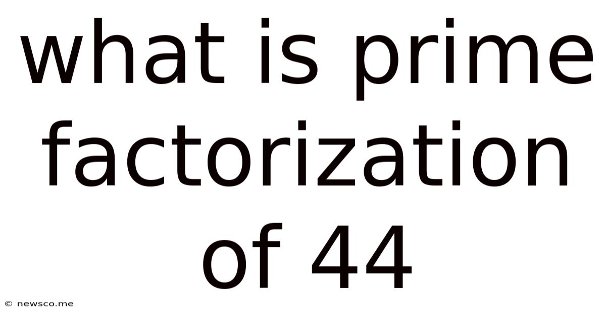 What Is Prime Factorization Of 44