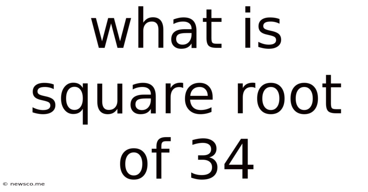What Is Square Root Of 34