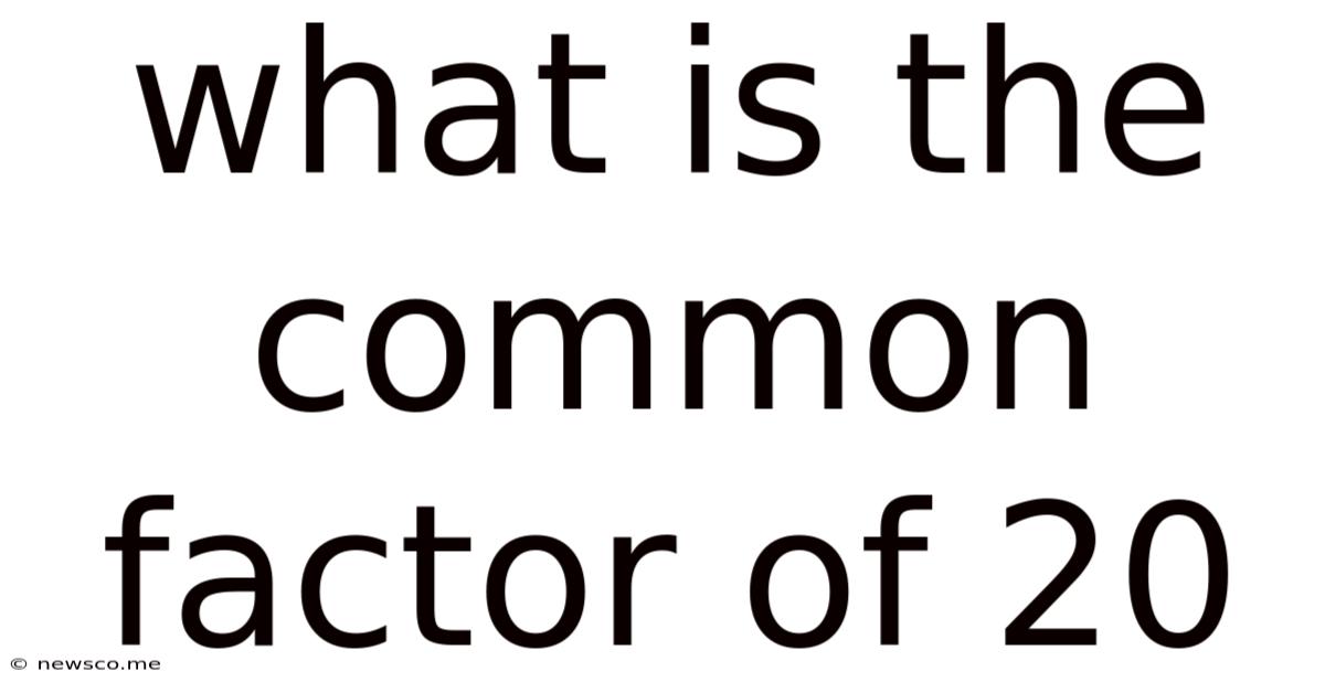 What Is The Common Factor Of 20