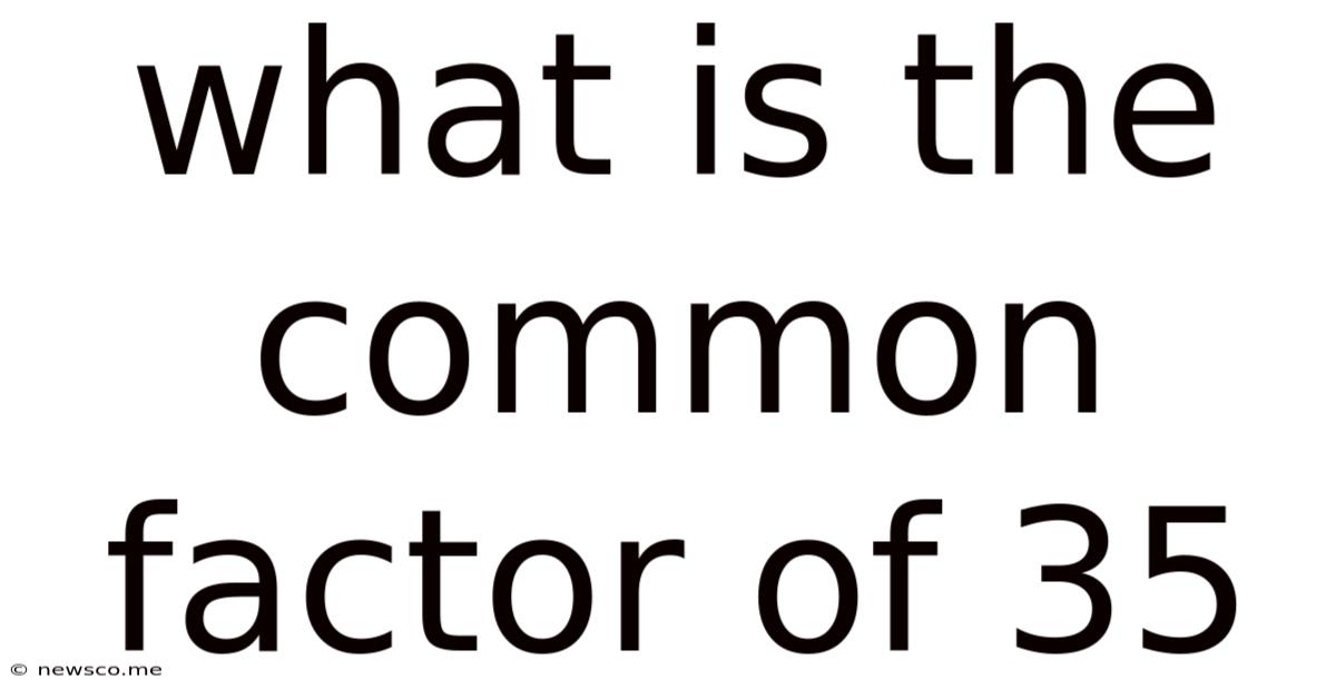 What Is The Common Factor Of 35