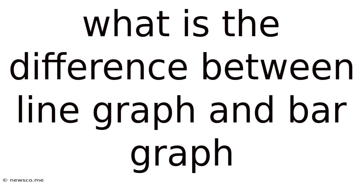 What Is The Difference Between Line Graph And Bar Graph