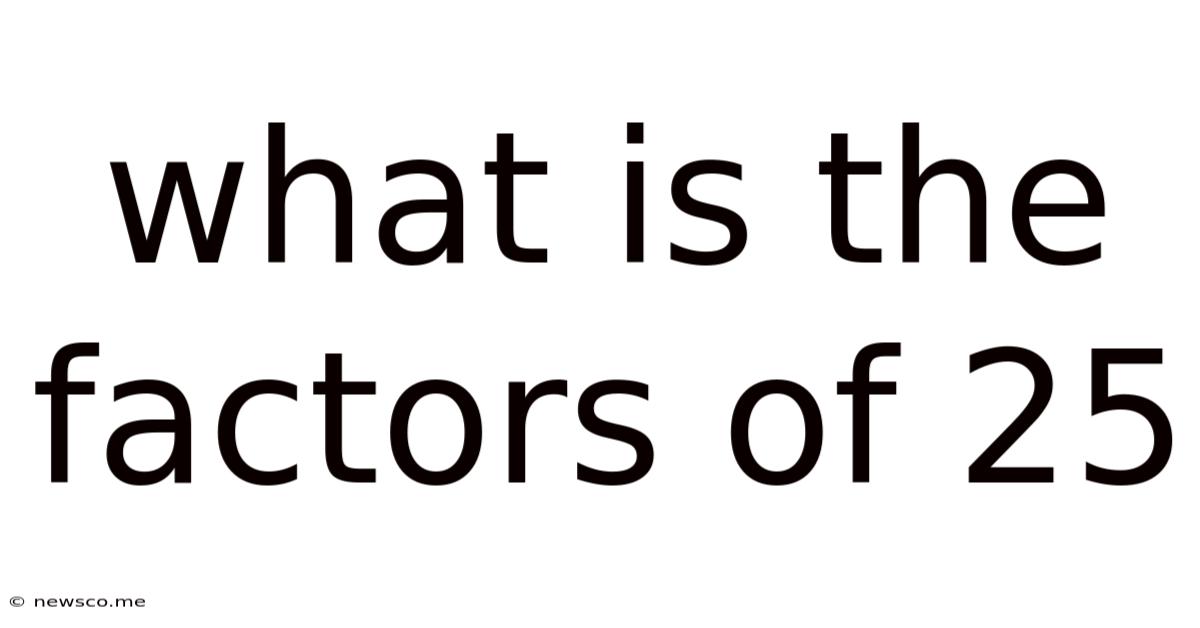 What Is The Factors Of 25