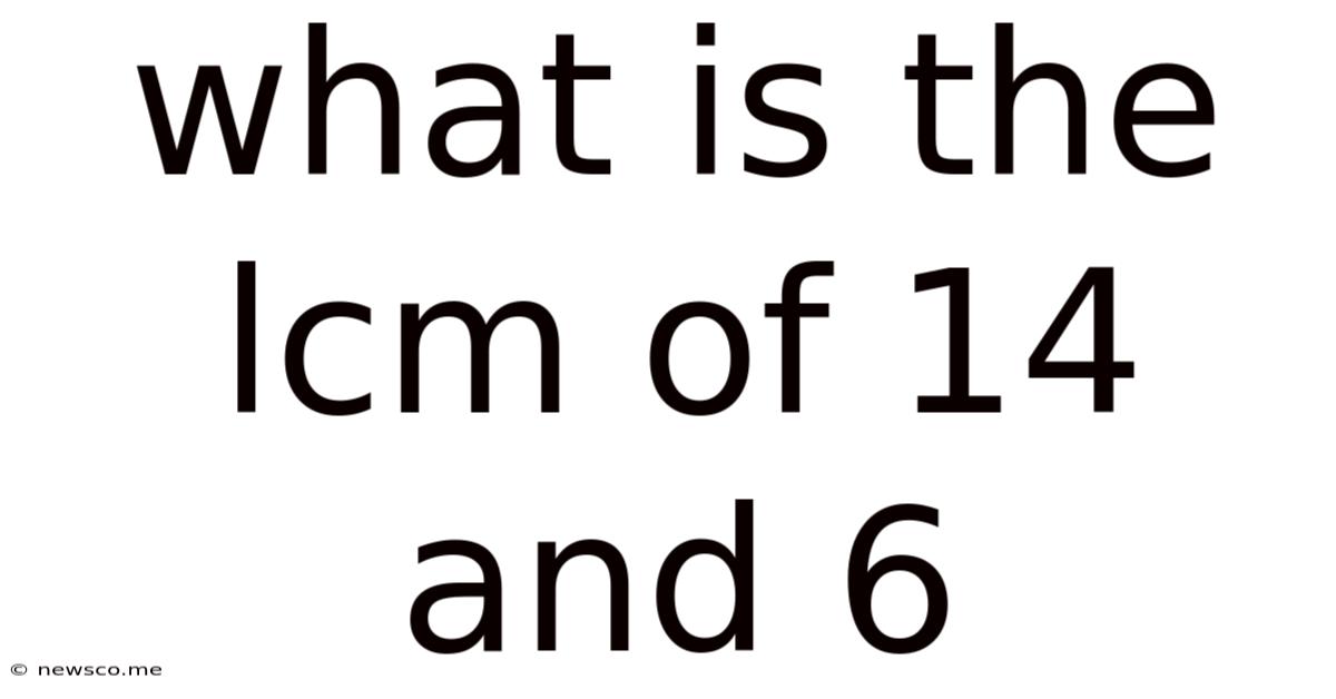 What Is The Lcm Of 14 And 6
