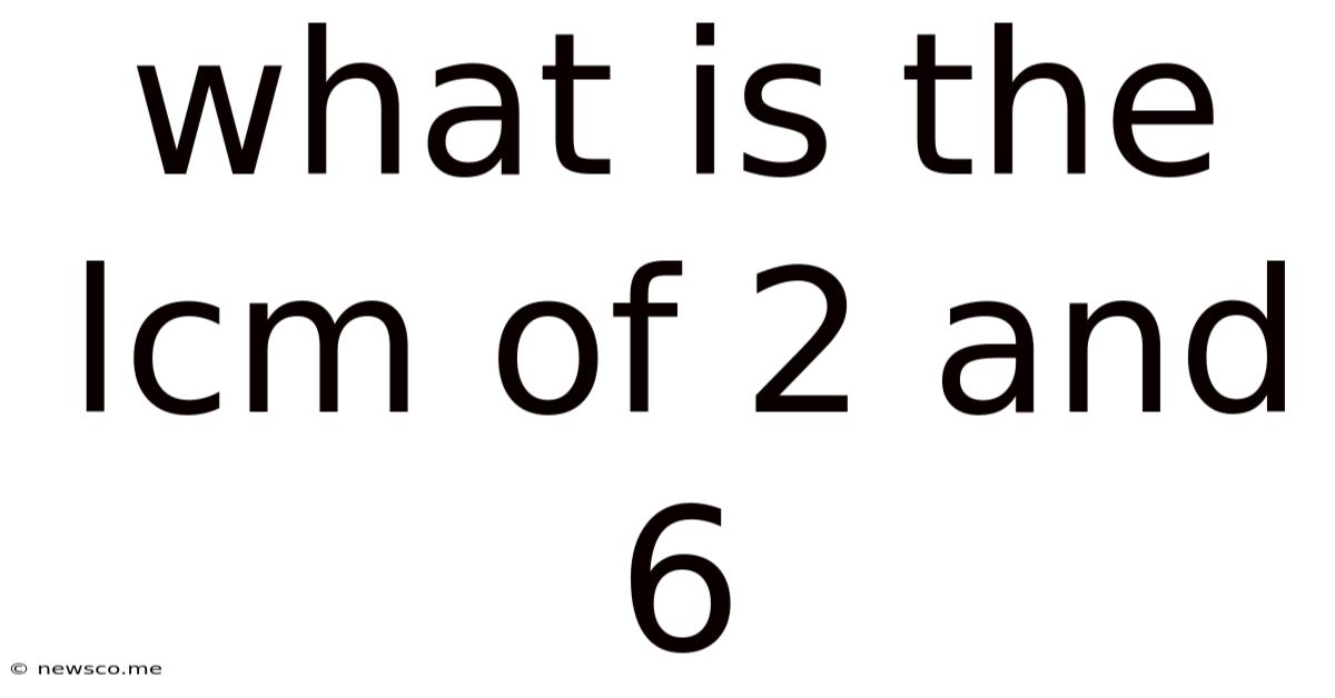What Is The Lcm Of 2 And 6