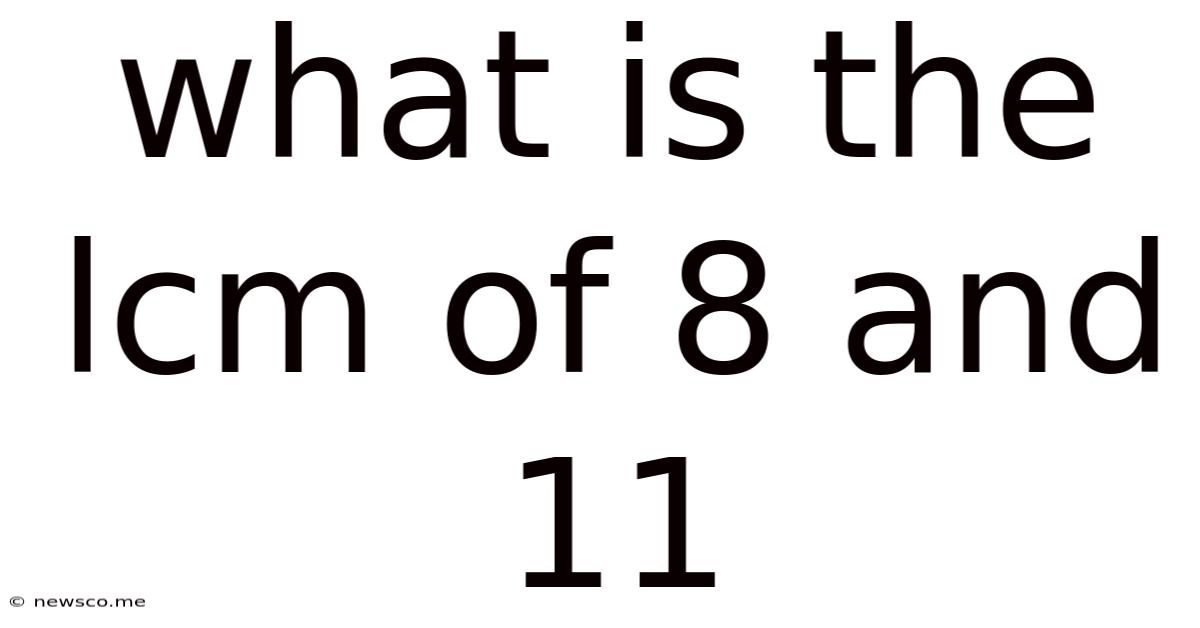What Is The Lcm Of 8 And 11