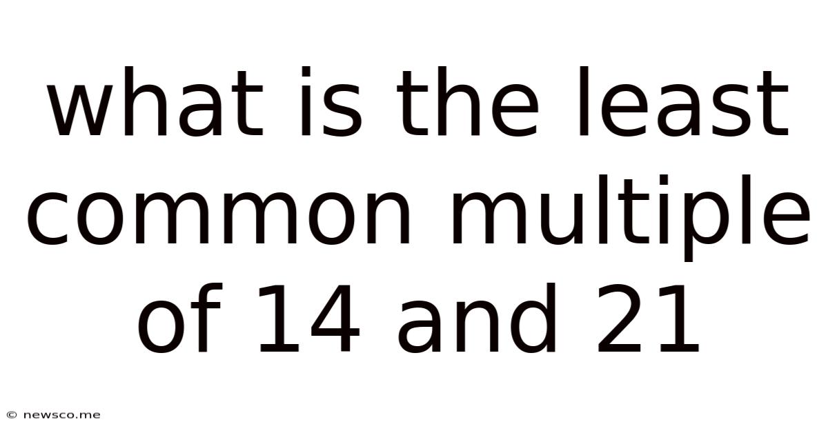 What Is The Least Common Multiple Of 14 And 21