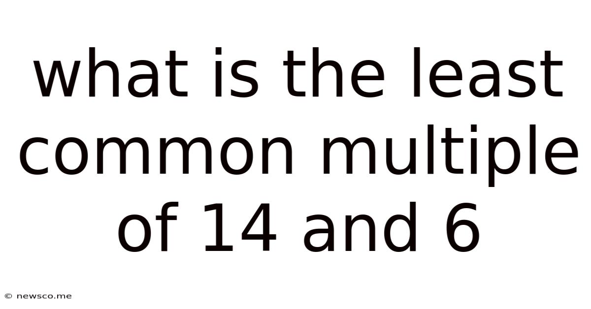 What Is The Least Common Multiple Of 14 And 6