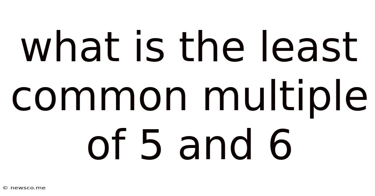 What Is The Least Common Multiple Of 5 And 6