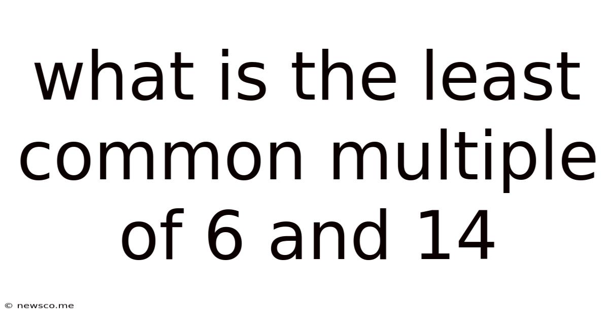 What Is The Least Common Multiple Of 6 And 14