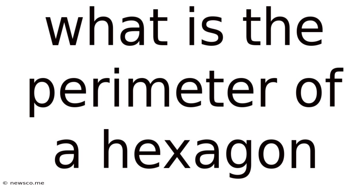What Is The Perimeter Of A Hexagon