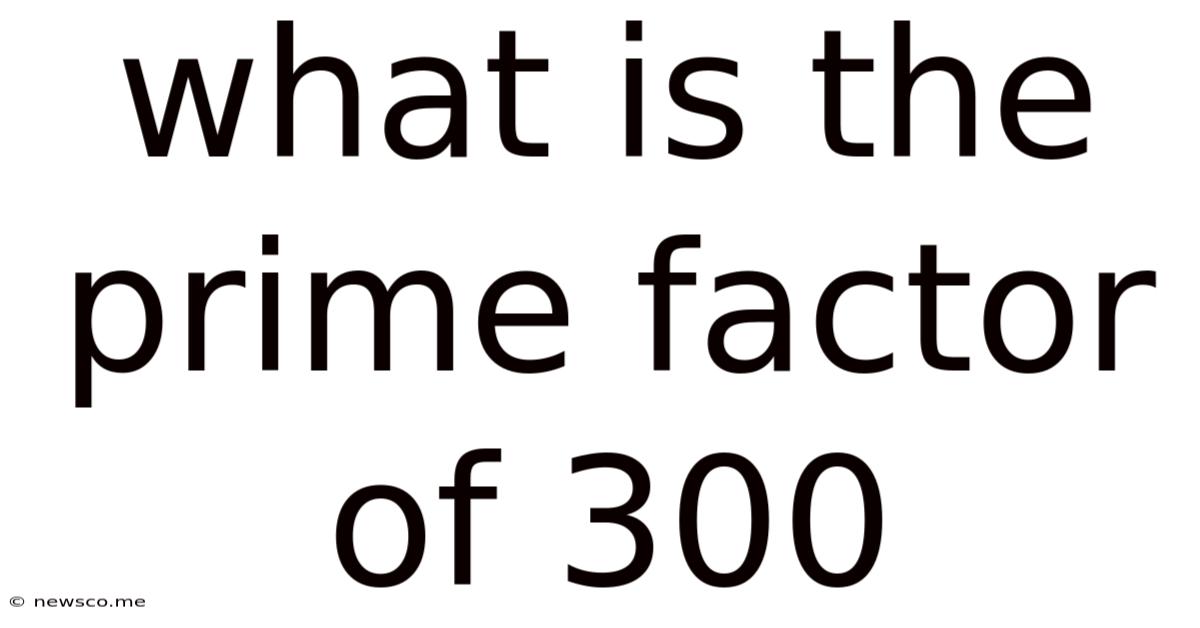 What Is The Prime Factor Of 300