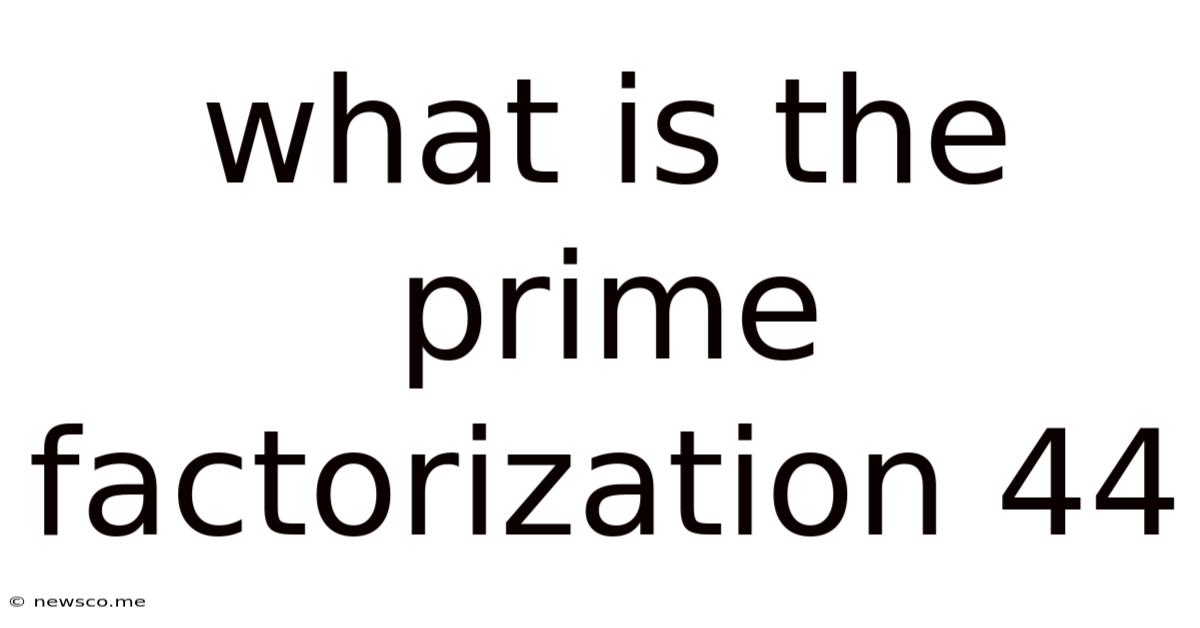 What Is The Prime Factorization 44
