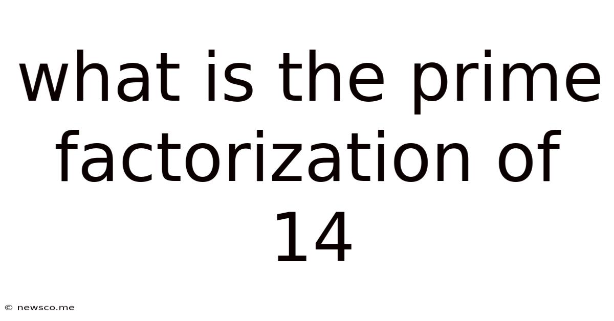 What Is The Prime Factorization Of 14
