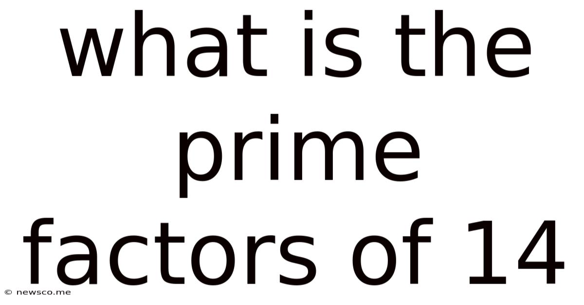 What Is The Prime Factors Of 14