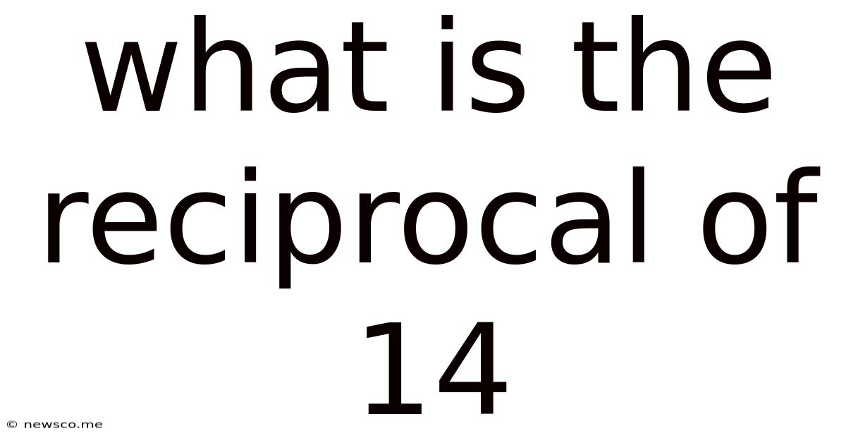 What Is The Reciprocal Of 14