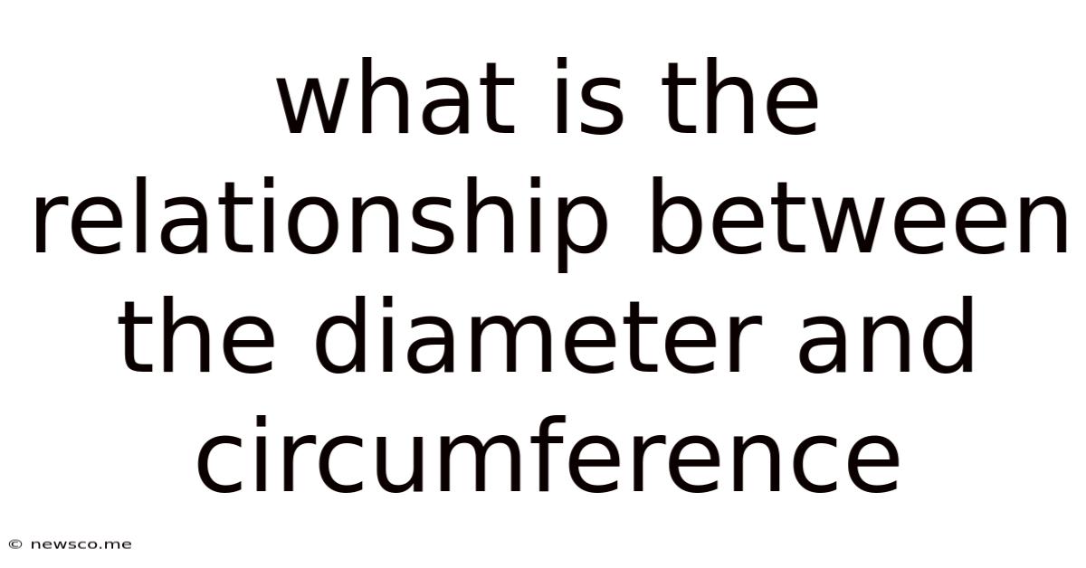 What Is The Relationship Between The Diameter And Circumference
