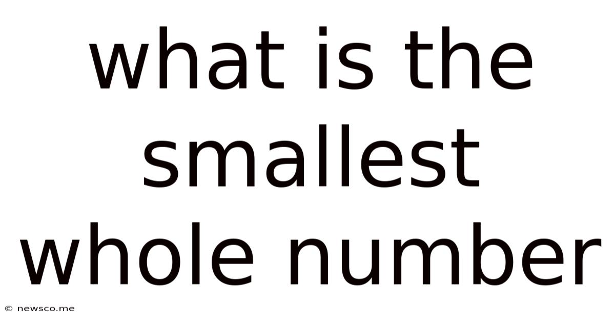 What Is The Smallest Whole Number