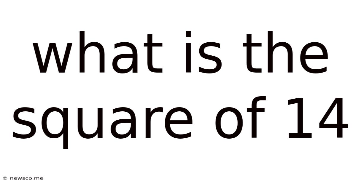 What Is The Square Of 14