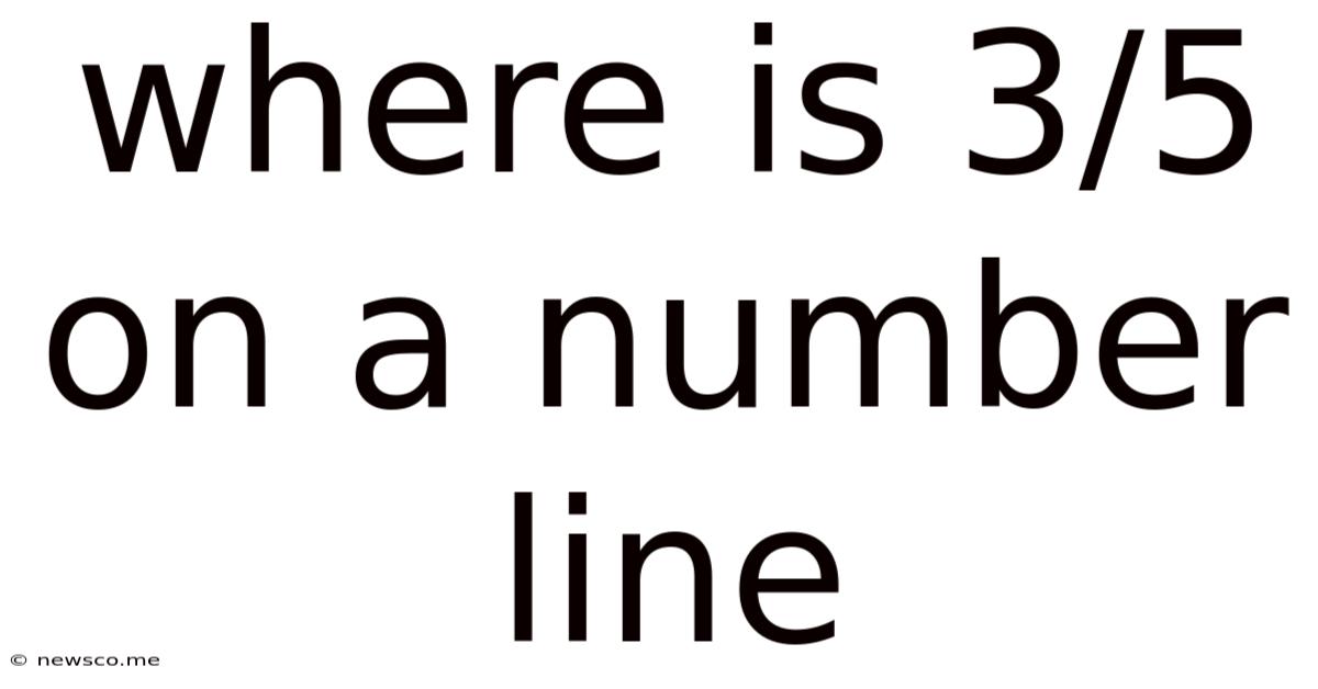 Where Is 3/5 On A Number Line