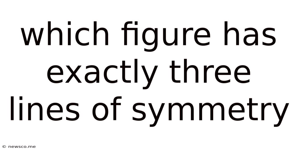 Which Figure Has Exactly Three Lines Of Symmetry