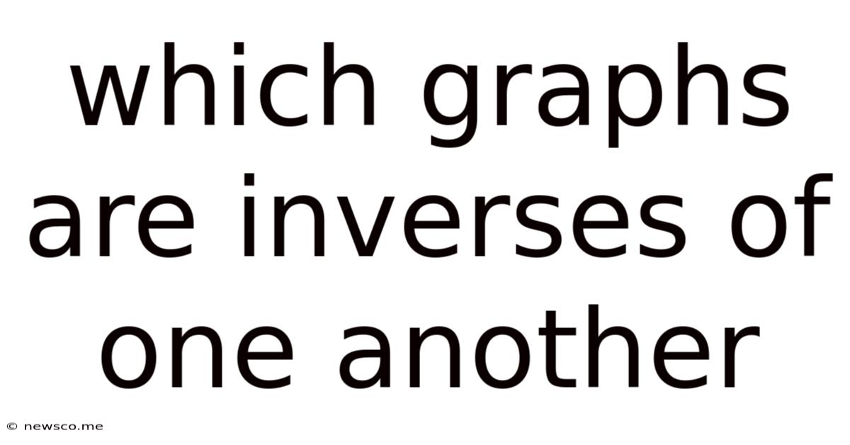 Which Graphs Are Inverses Of One Another