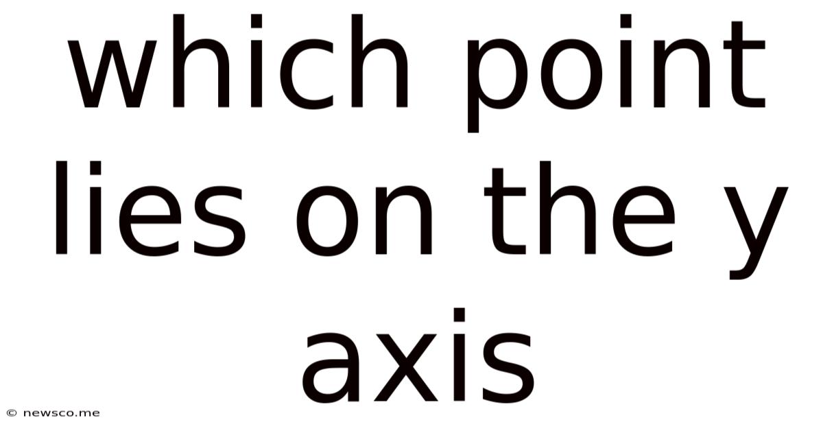 Which Point Lies On The Y Axis