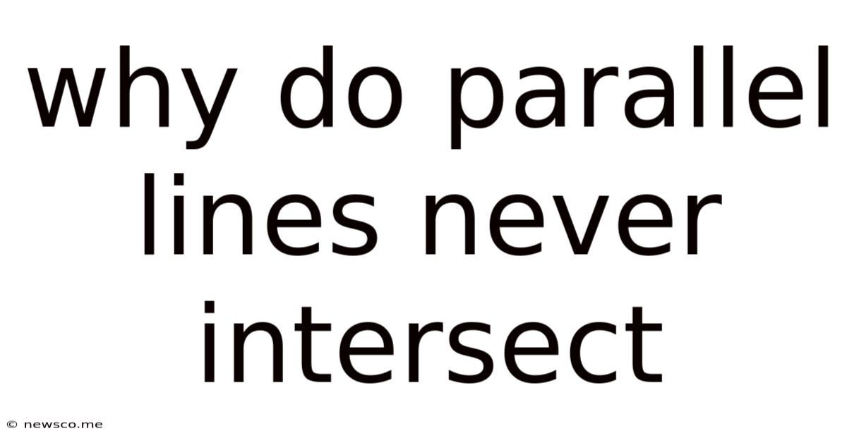 Why Do Parallel Lines Never Intersect